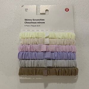 Lululemon - Skinny Scrunchies - 6 pack - NWT